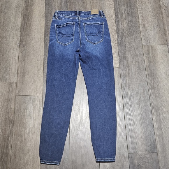American Eagle Next Level Stretch Curvy High Rise Jegging Size 2S AE Denim Jeans - Picture 2 of 8